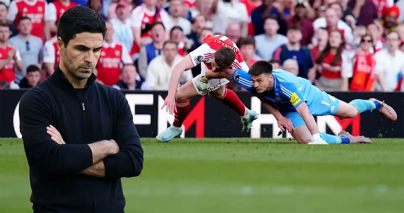 อาร์เซน่อลล่าสุด นิวคาสเซิ่ล 2026 เอเบเรชี่ เอเซ่ ดีใจหลังทำประตู