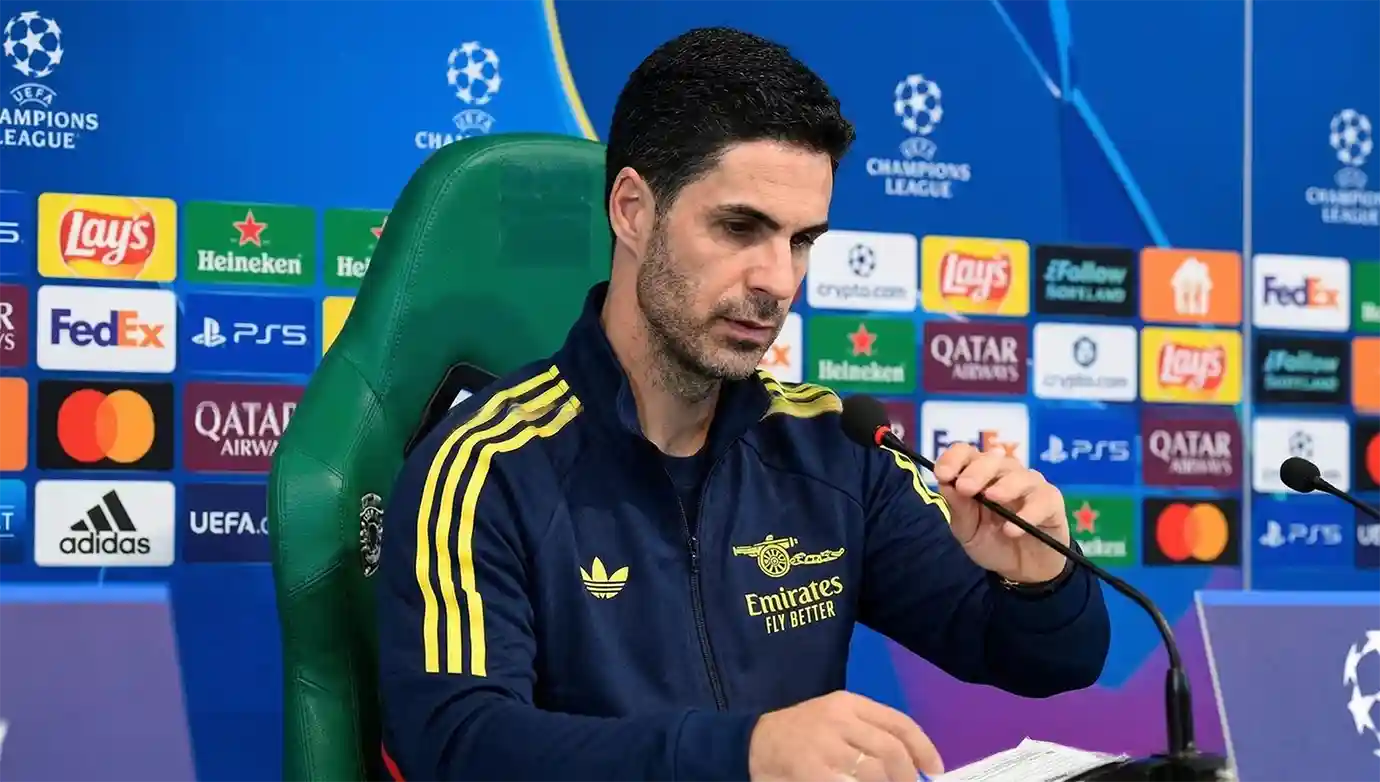 มิเกล อาร์เตต้า กุนซืออาร์เซน่อล แชมเปี้ยนส์ ลีก รอบ 8 ทีมสุดท้าย นัดแรก