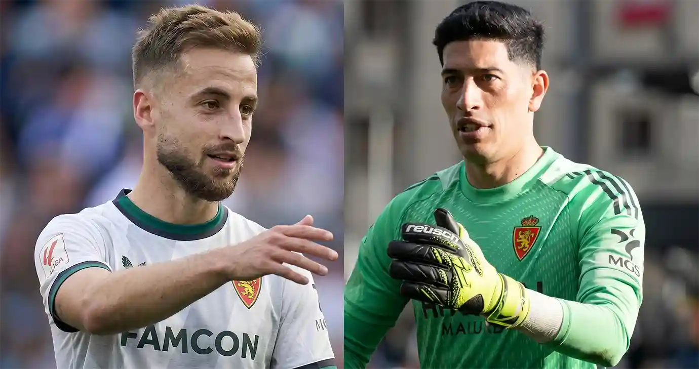 ข่าว เอสเตบัน อันดราดา ซาราโกซ่า ชกหน้าคู่แข่งในเกม ลา ลีกา 2