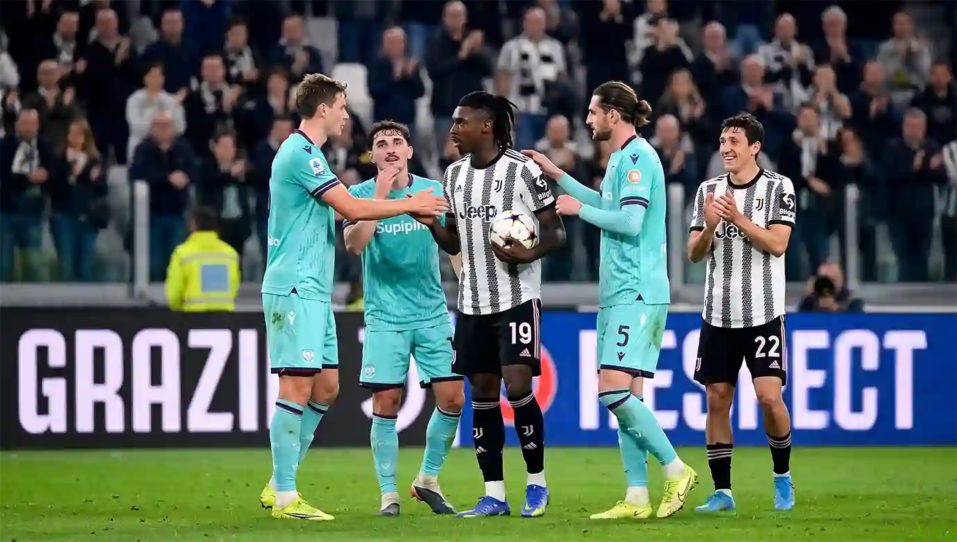 นักเตะม้าลายฉลองประตูในเกมที่ ยูเวนตุส เปิดบ้านชนะ โบโลญญ่า 2-0 จี้รองจ่าฝูง