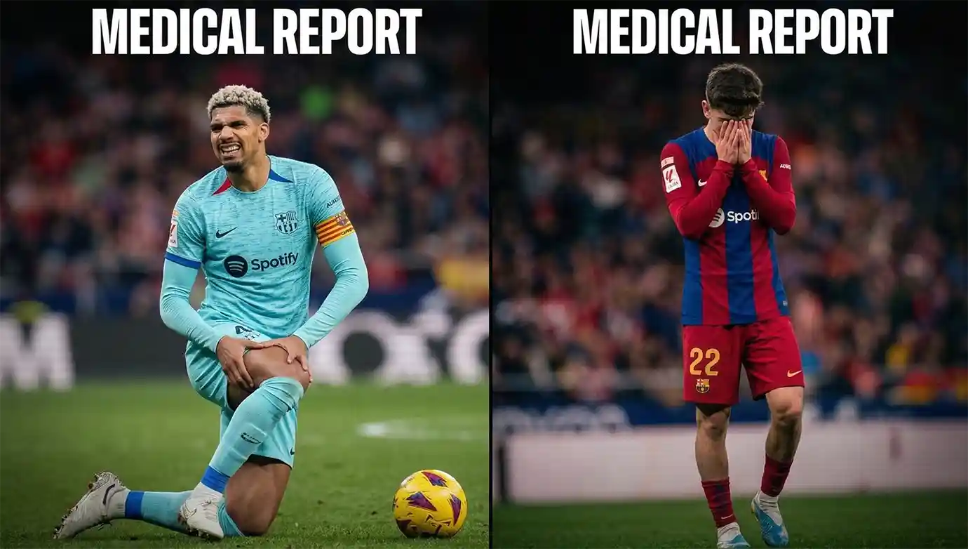 บาร์ซ่ายัน อาเราโฮ ฟิตทันบู๊หมี ในศึกแชมเปี้ยนส์ลีก ขณะที่ มาร์ก เบร์นาล กองกลางดาวรุ่งได้รับบาดเจ็บข้อเท้าพักไร้กำหนด