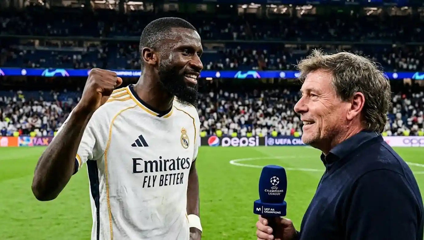 อันโตนิโอ รือดิเกอร์ รับราชันพลาดเสียลูกสองเร็ว ในเกมที่พ่าย บาเยิร์น มิวนิค 1-2 ศึกยูฟ่า แชมเปี้ยนส์ ลีก