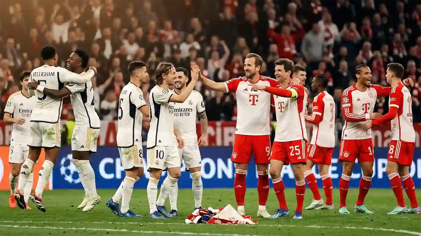 สถิติก่อนเกม เรอัล มาดริด พบ บาเยิร์น ยูฟ่า แชมเปี้ยนส์ ลีก รอบ 8 ทีมสุดท้าย นัดแรก