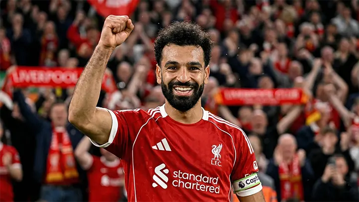 ภาพถ่าย โมฮาเหม็ด ซาลาห์ กัปตันทีมลิเวอร์พูล