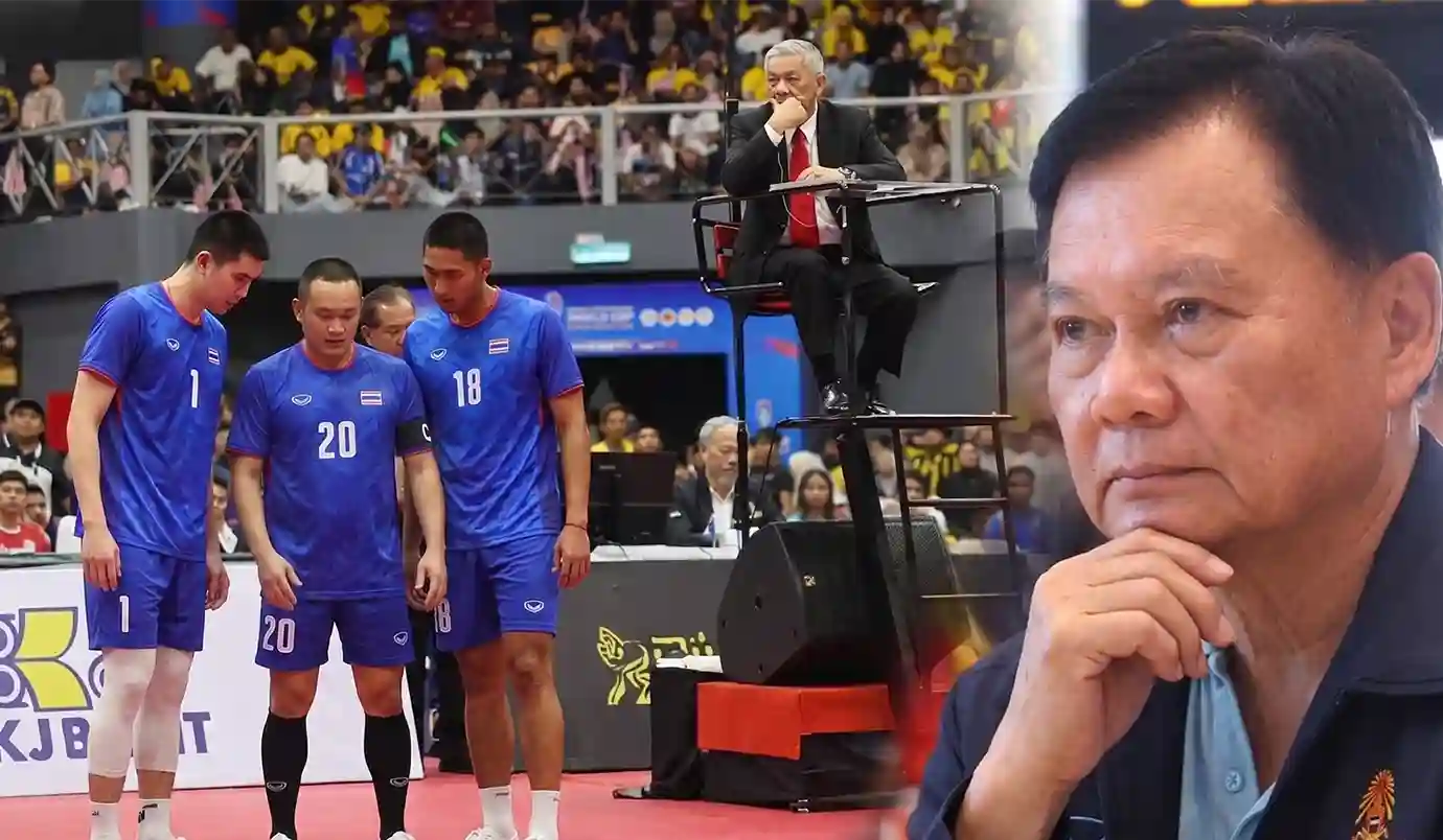 ผมไม่ยอมแน่! "ธนา" นายกตะกร้อไทยลั่นถ้า ทีมไทย โดนแบนเอเชียนเกมส์ 2026 เจอกันศาลกีฬาโลก 1 บิ๊กต้อม ธนา ไชยประสิทธิ์ ให้สัมภาษณ์สื่อมวลชน ในประเด็น ธนา นายกตะกร้อไทยลั่นถ้า ทีมไทย โดนแบนเอเชียนเกมส์ 2026