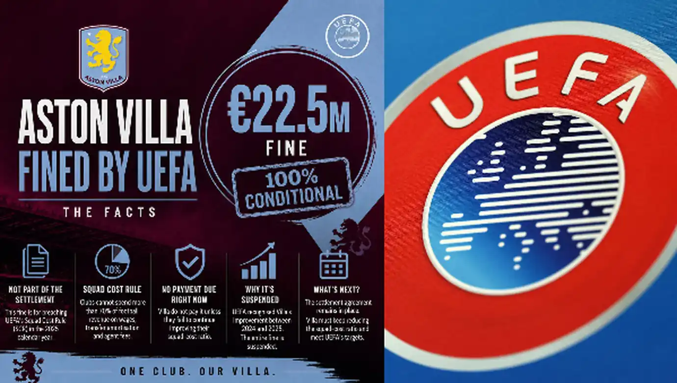 วิลล่าโดนยูฟ่าปรับ สองซีซันติด! โดนจำกัดผู้เล่น UCL 1 วิลล่าโดนยูฟ่าปรับ สองซีซันติด! โดนจำกัดผู้เล่น UCL